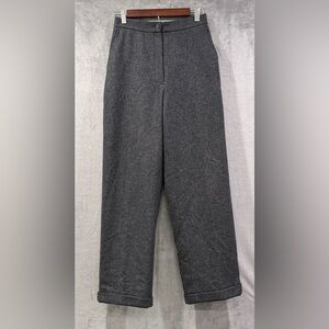 Lauren Ralph Lauren Vintage Herringbone 100% Wool Trousers Size 6 Petite USA